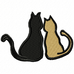 Cats Embroidery Design 6 Cats Embroidery Design 6